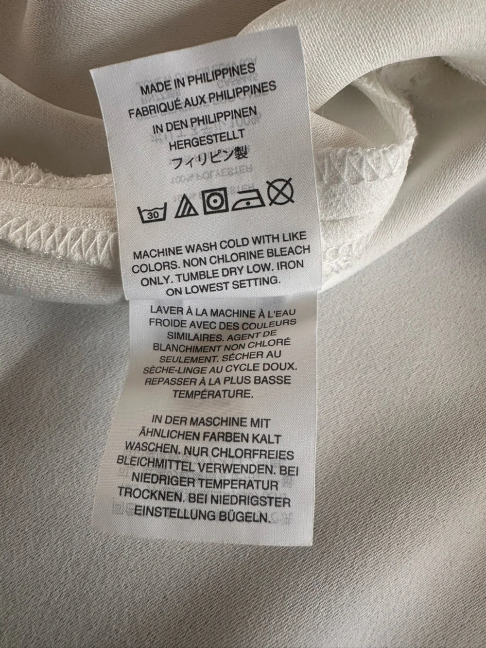 J.Crew Wrap Style Blouse Women’s Size 12 Ivory Long Sleeve Tie Waist Top